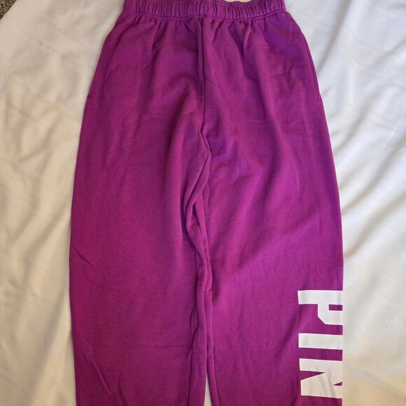 NWT Women's Size Small Victorias Secret Pink Logo Sweatpants - Picture 1 of 6